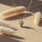 Wild Fox Head Crystal Gold Necklace jewellery product view 1