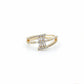 Regal Sparkle Criss-Cross Band Ring jewellery product view 5