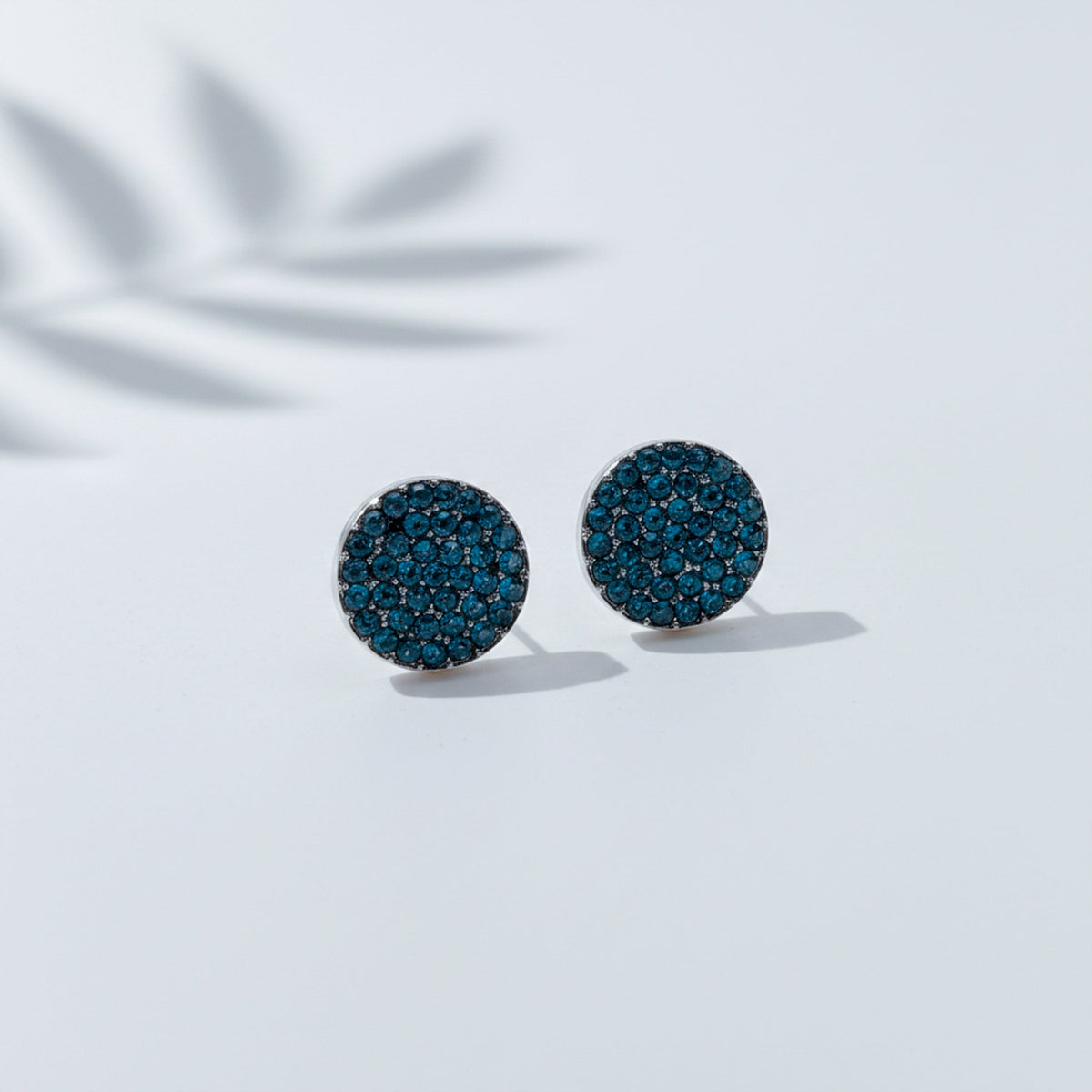 Sapphire Spark Pave Earrings jewellery product view 4