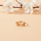 Twin Butterfly Crystal Gold Ring jewellery product view 2