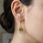 Classic Gold Flower Drop Earrings jewellery product view 2