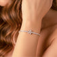 AuraBloom Diamond Chain Bracelet jewellery product view 2