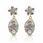Blossom Pearl Enamel Drop Earrings jewellery product view 6