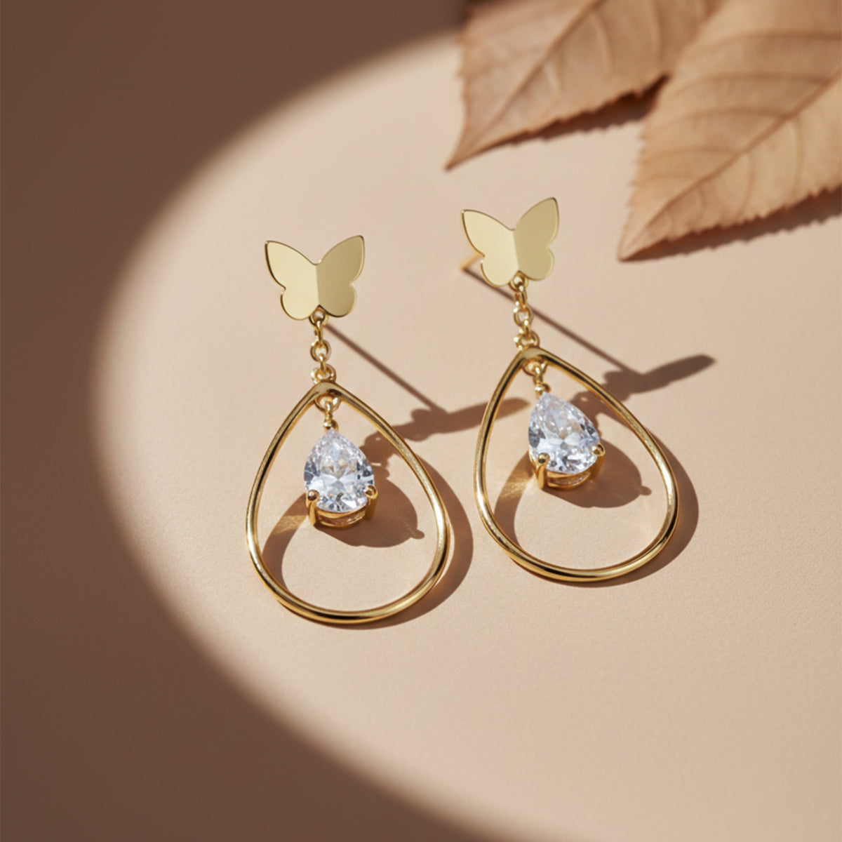 Flutter Gleam Earrings jewellery product view 1