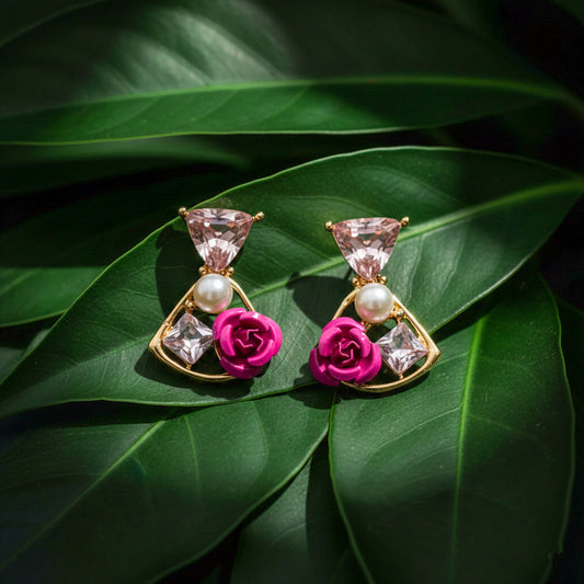 Rose Elegance Earrings jewellery product view 2