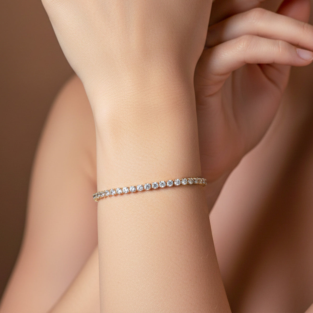 Luxpenny Imperial Glow Tennis Bracelet jewellery product view 2