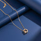 Nandini Roman Letter Gold Necklace jewellery product view 2