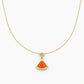 Coral Elegance Gold Pendant Necklace jewellery product view 4