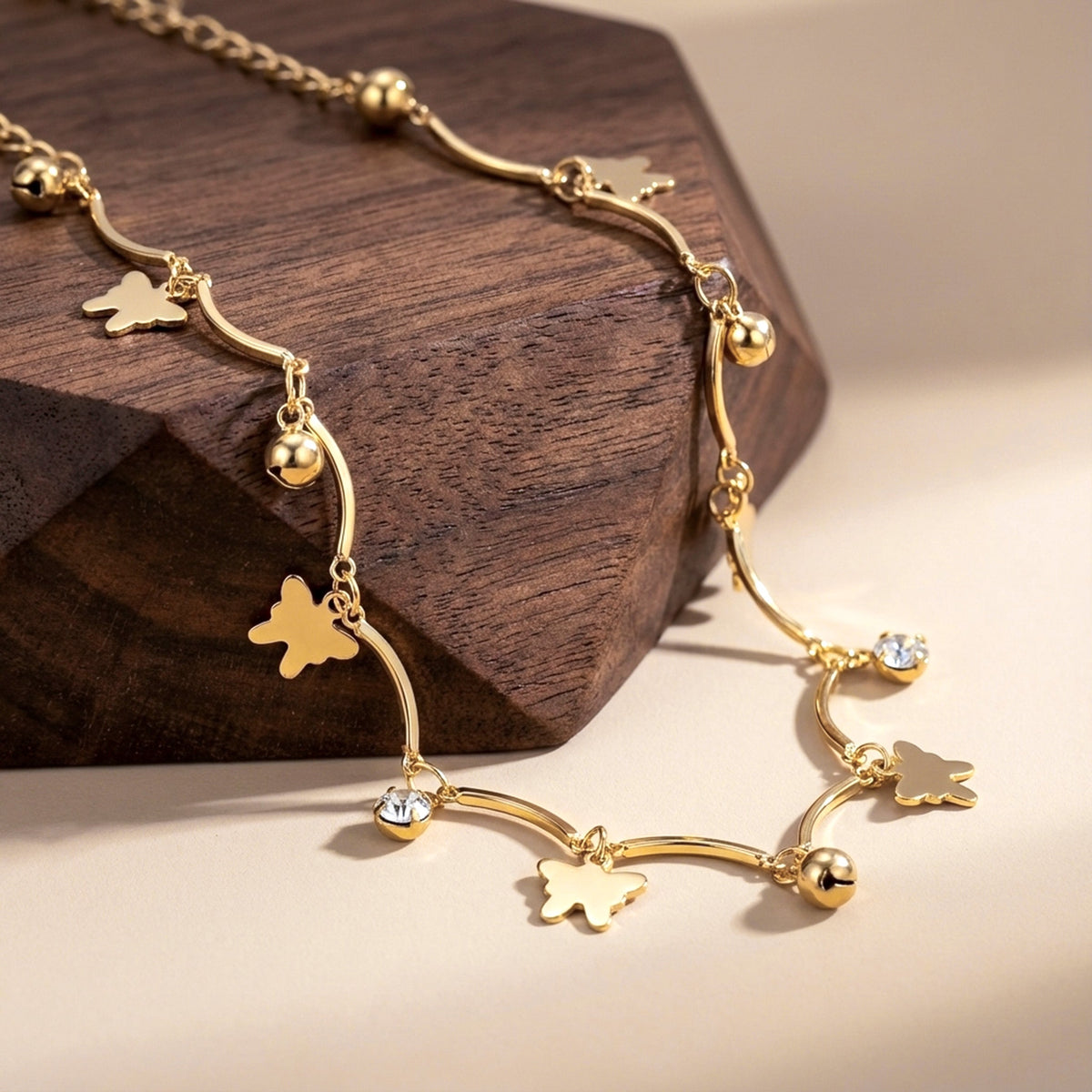 Luna Elegance Charm Anklet jewellery product view 2