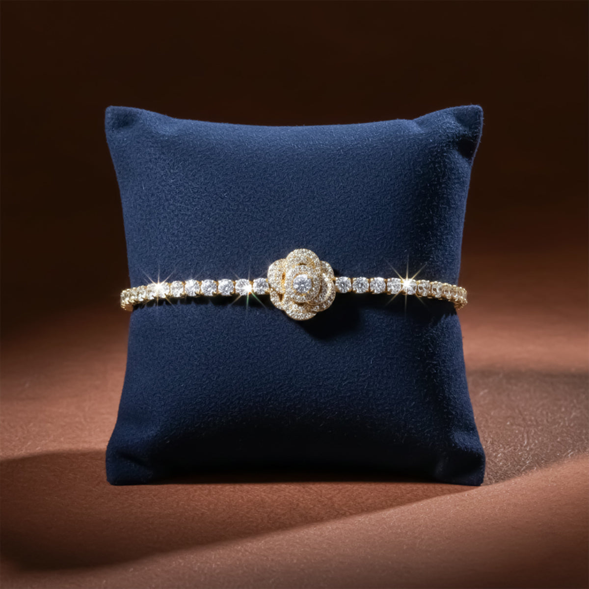 Royal Halo Diamond Tennis Bracelet jewellery product view 3