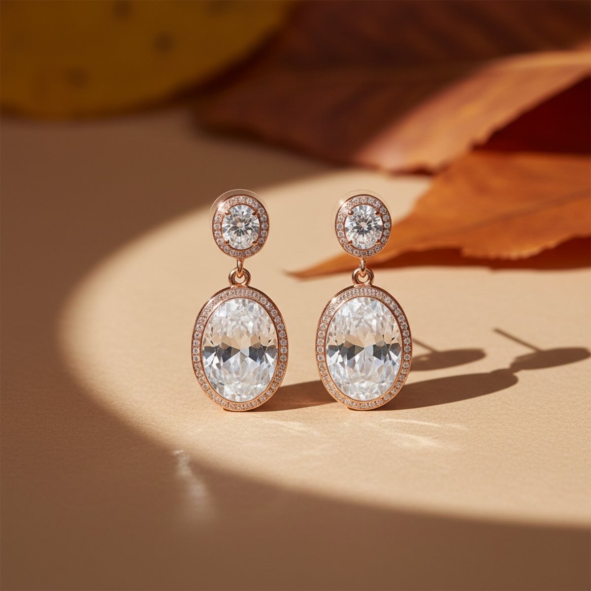 Amaya Crystal Bloom Earrings jewellery product view 1