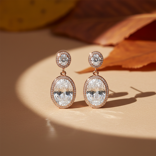 Amaya Crystal Bloom Earrings jewellery product view 1