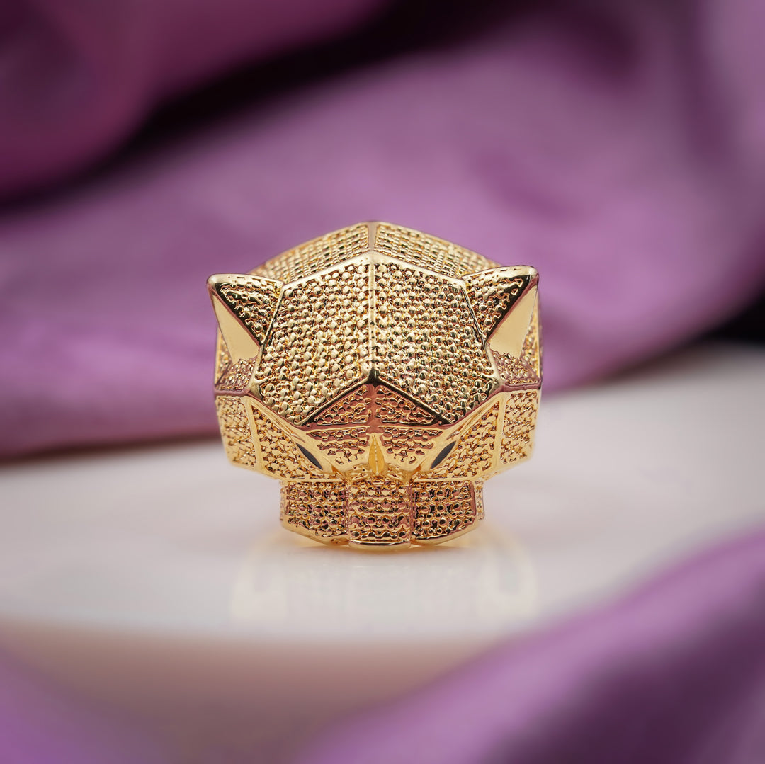 Gold Panther Stealth Band Ring jewellery product view 6