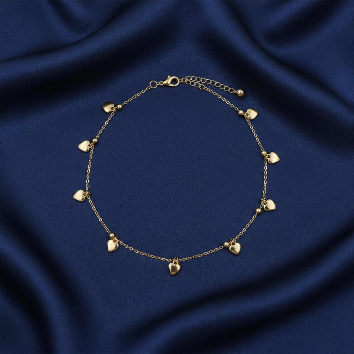 Amora Luxe Heart Charm Anklet jewellery product view 3