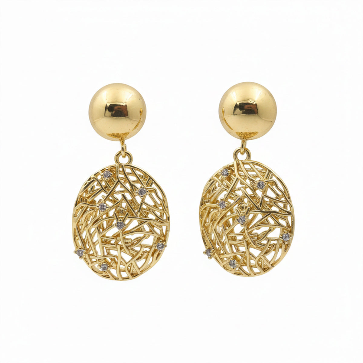 Sunora Weave Drops Earrings jewellery product view 9
