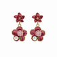 Rose Charm Pearl Drops Earrings jewellery product view 6