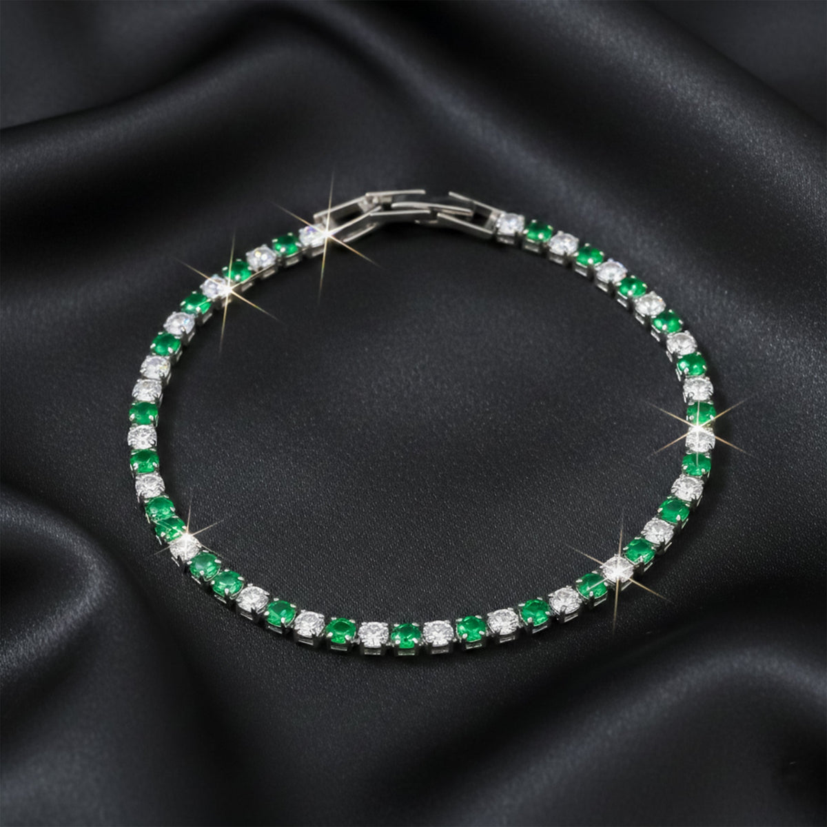 Crown Diamond Tennis Bracelet jewellery product view 3