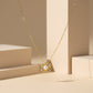 Golden Blossom Pearl Pendant Necklace jewellery product view 3