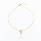 Elegant Gold Ribbon Bow Necklace jewellery product view 5