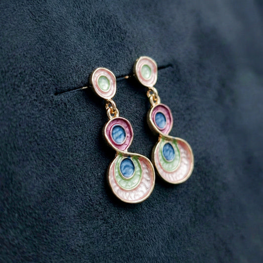 Elysian Pastel Drops Earrings jewellery product view 1
