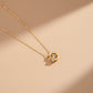 Nandini Roman Letter Gold Necklace jewellery product view 5