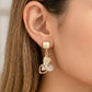 Golden Leaf Designer Earrings jewellery product view 2