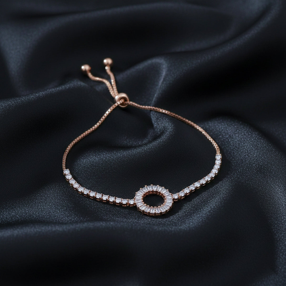Round Adjustable Slider Bracelets jewellery product view 3