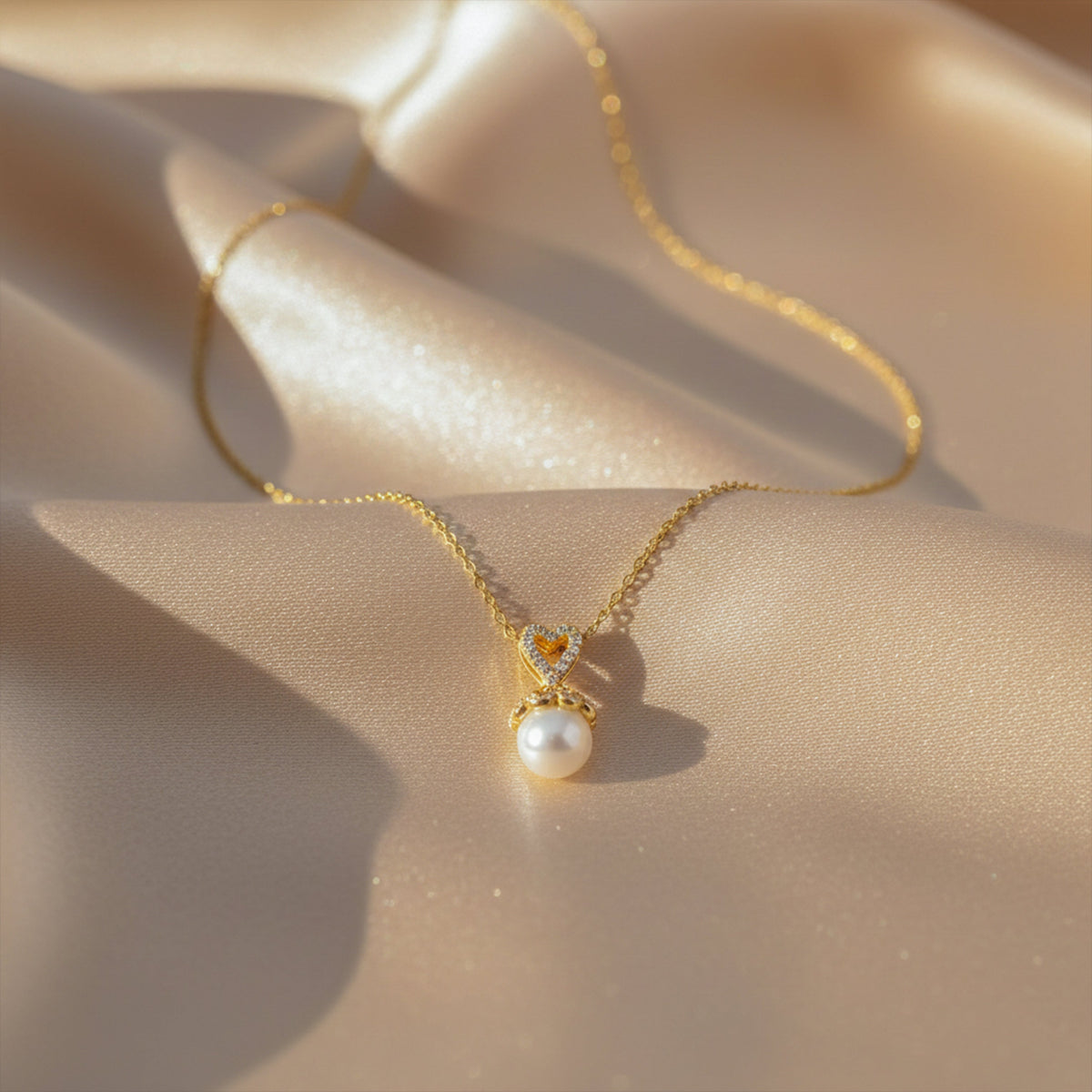 Eternal Love Pearl Necklace jewellery product view 3