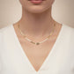Dainty Minimal Flower Gold Chain Necklace jewellery product view 3