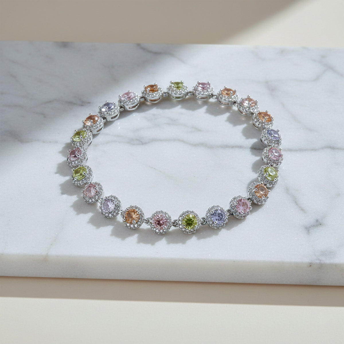 Lustrova Royal Halo Bracelet jewellery product view 3