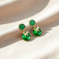 Green Royale Drops Earrings jewellery product view 2