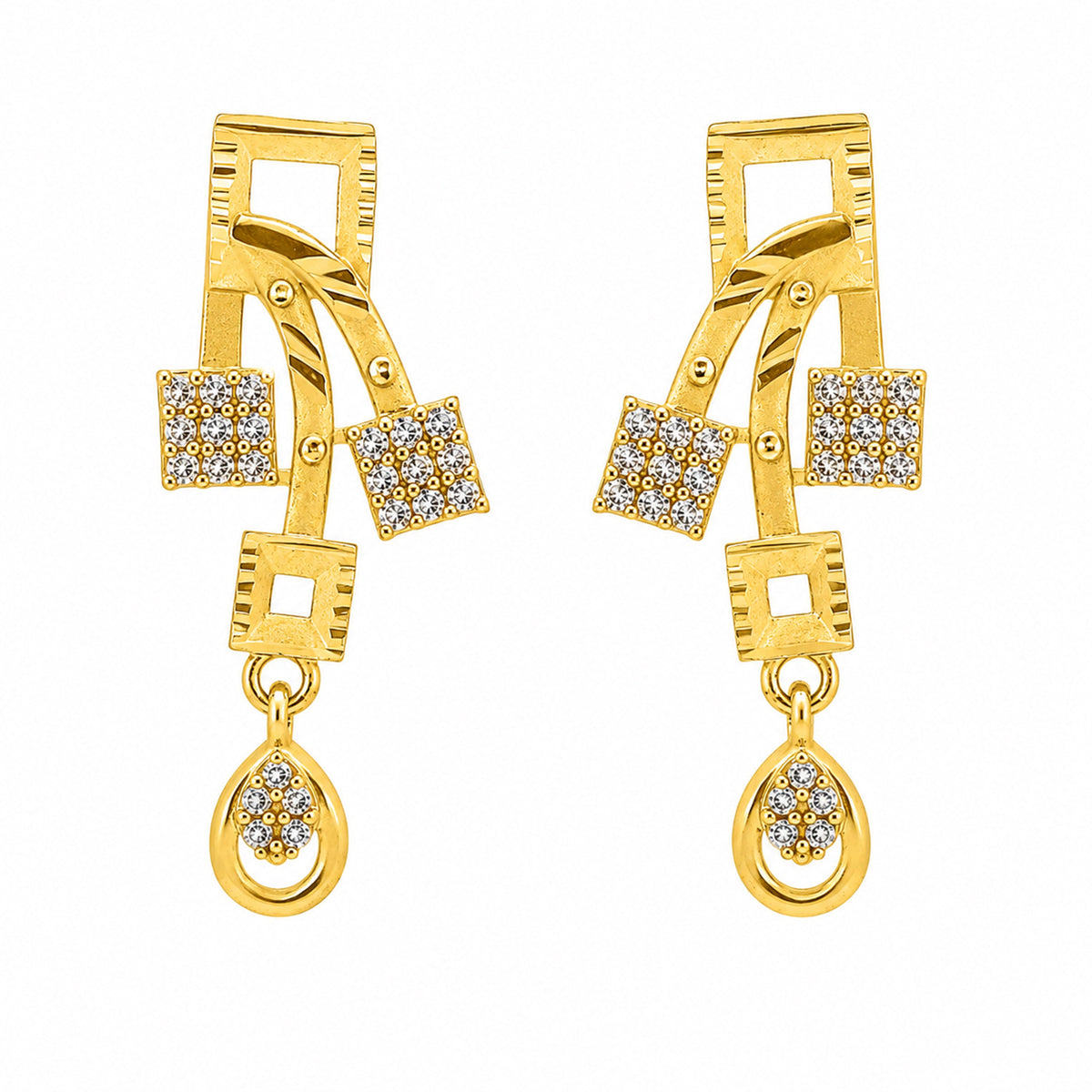Golden Grace Earrings jewellery product view 2