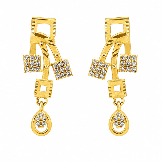 Golden Grace Earrings jewellery product view 2