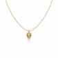 Wild Fox Head Crystal Gold Necklace jewellery product view 5