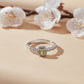Elite Green Gemstone Halo Ring jewellery product view 2