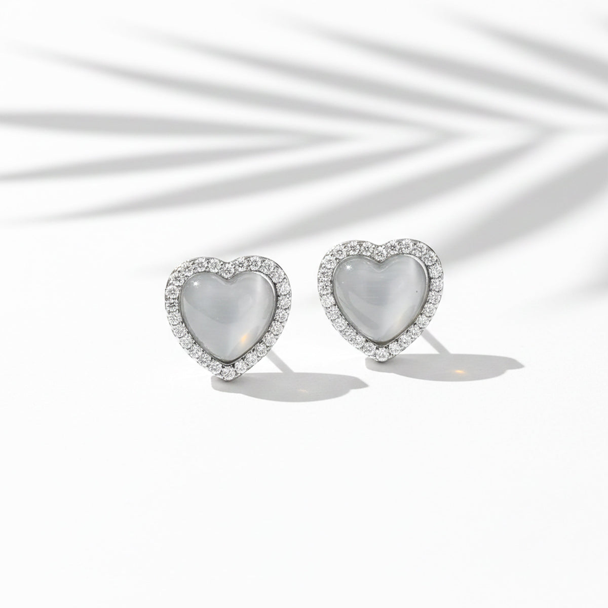 Amoura Radiance Heart Earrings jewellery product view 5
