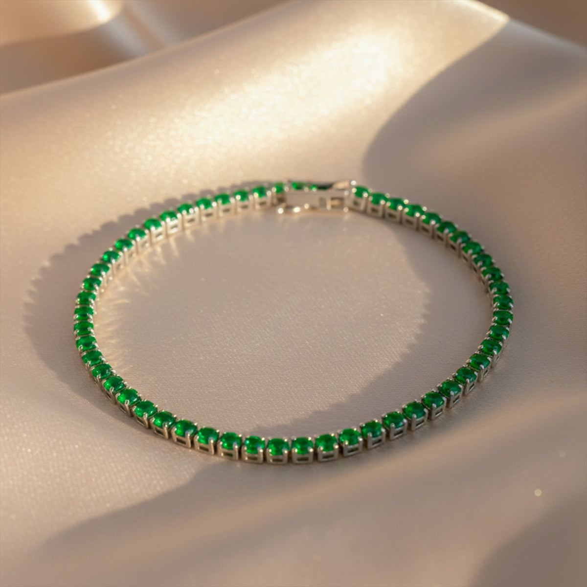 Azure Sapphire Tennis Bracelet jewellery product view 19