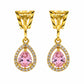 Pink Noor Earrings jewellery product view 2