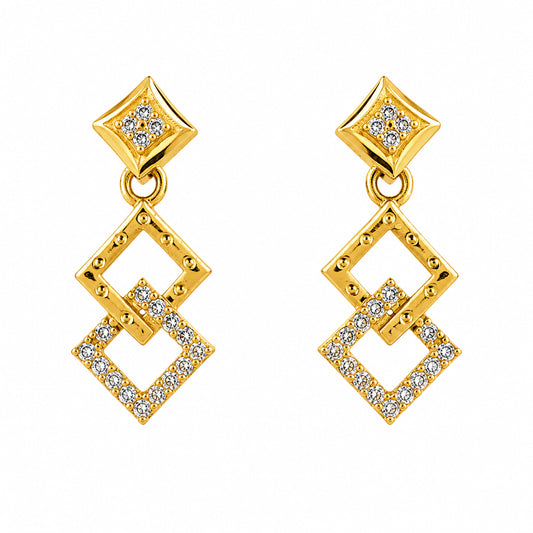 Shahi Square Drops jewellery product view 2