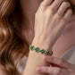 Green Enamel Clover Luxury Bracelet jewellery product view 2