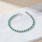 Elite Emerald Spark Tennis Bracelet jewellery product view 4