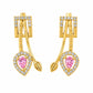 Rooh Pink Earrings jewellery product view 2