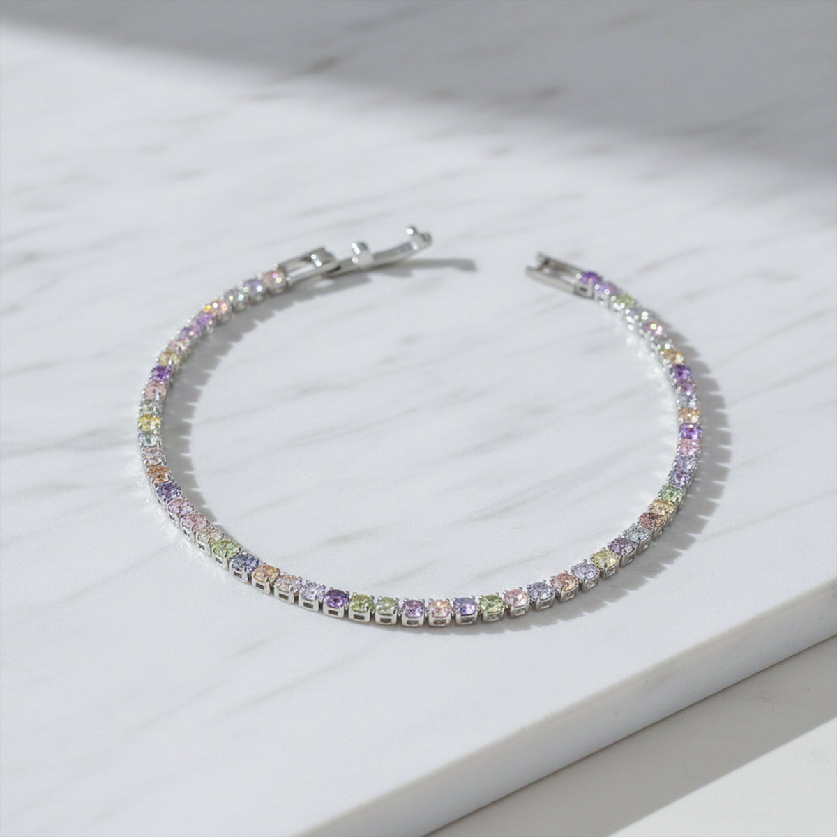 Celestial Prism Tennis Bracelet jewellery product view 3