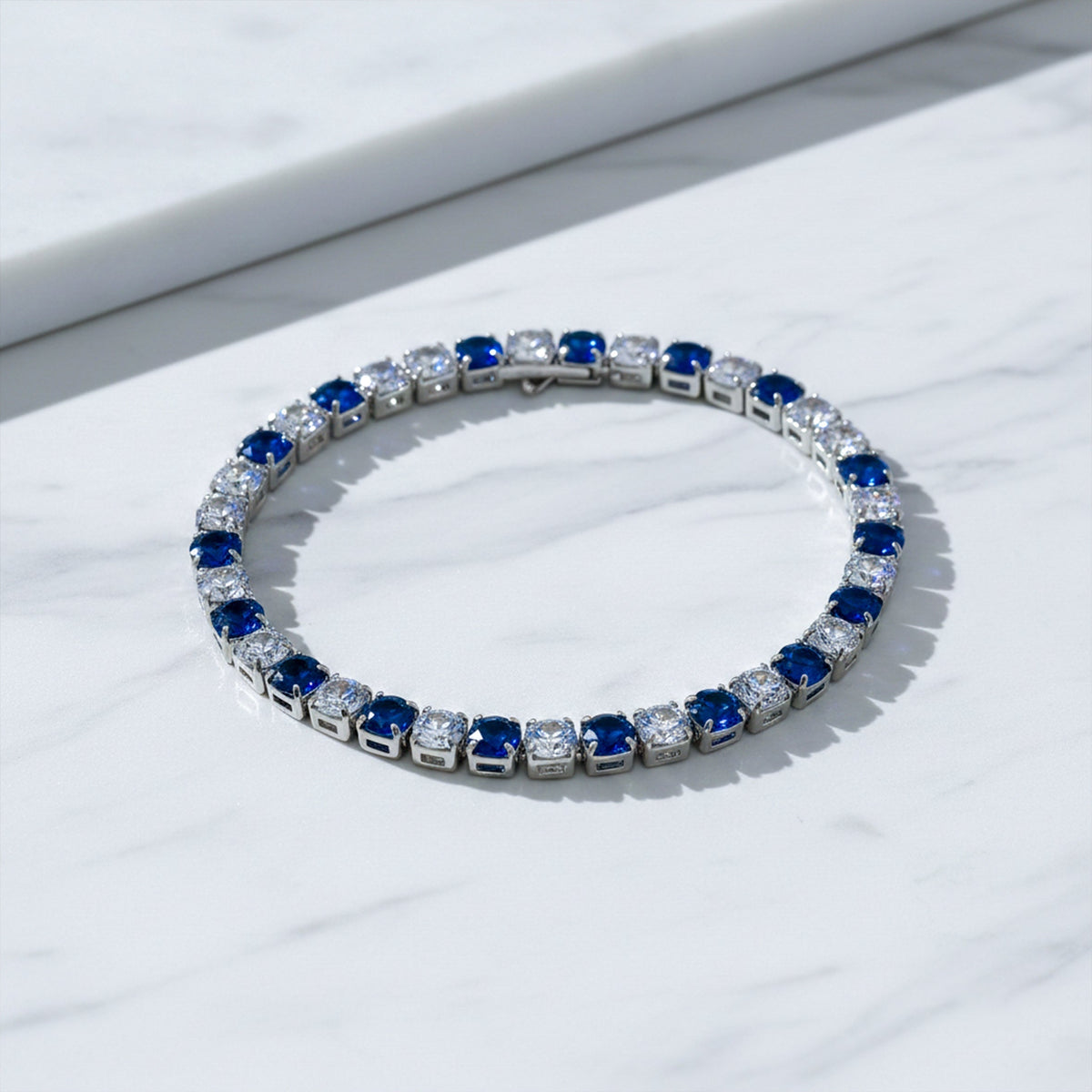 Blue Majesty Luxury Tennis Bracelet jewellery product view 4
