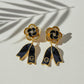Noir Bloom Luxe Ribbon Drop Earrings jewellery product view 5