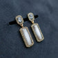 Chic Grey Crystal Statement Earrings jewellery product view 4