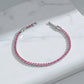 Ruby Radiance Luxe Tennis Bracelet jewellery product view 5