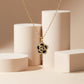 Elegant Gold Flower Pendant Necklace jewellery product view 3