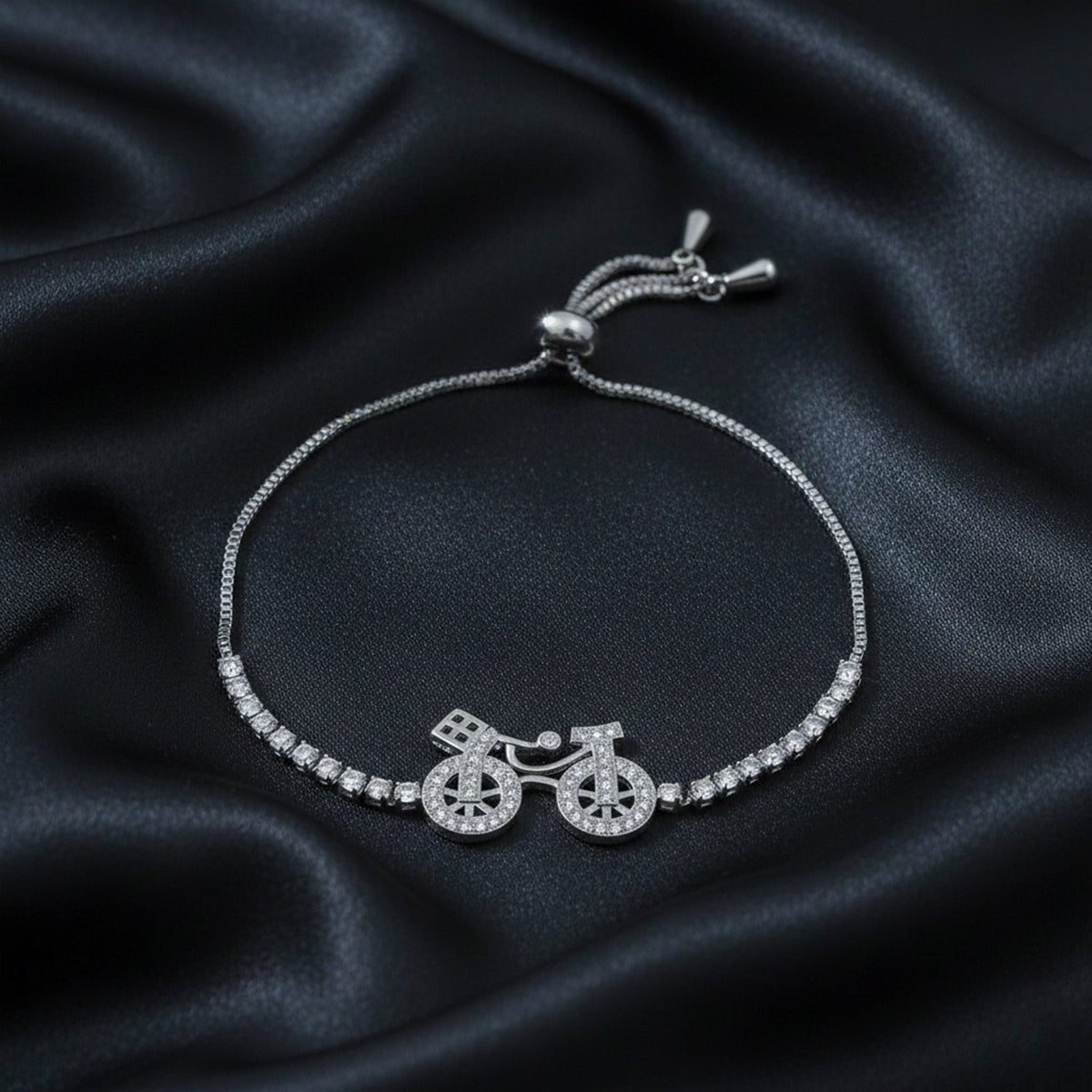 Silver Cycle Elegance Bracelet jewellery product view 2