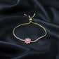 Aurora Bloom Gold Slider Bracelet jewellery product view 1